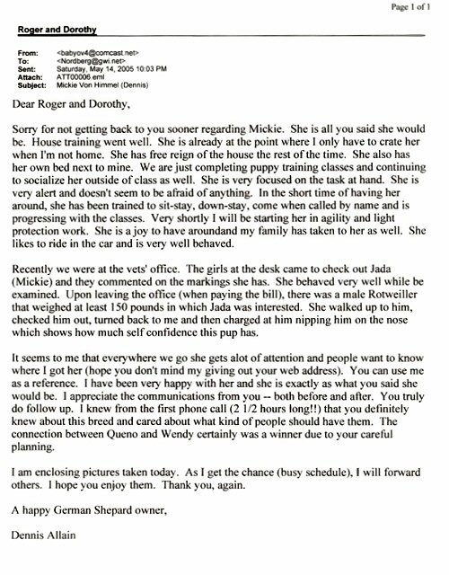 Letter of Reference